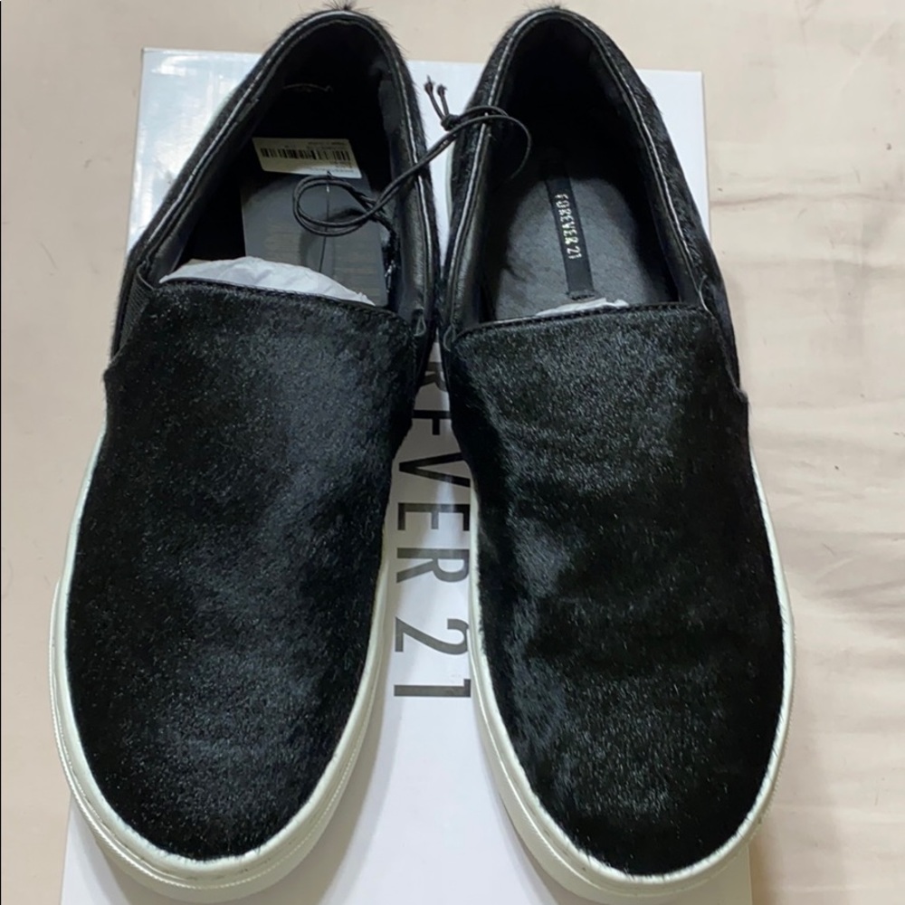 Forever 21 - Fur Canvas Shoe